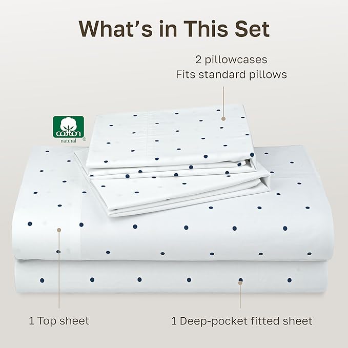 California Design Den Soft 100% Cotton Queen Sheet Set, 400 TC Good - Image 4