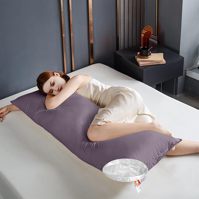 Goose Down Body Pillows for Adults, Large Body Pillow for Side Sleeper - Image 9