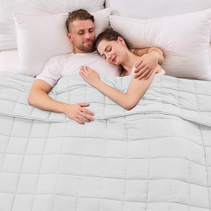 King Size Weighted Blanket for Adults Cooling Heavy Blanket for Sleeping by yescool