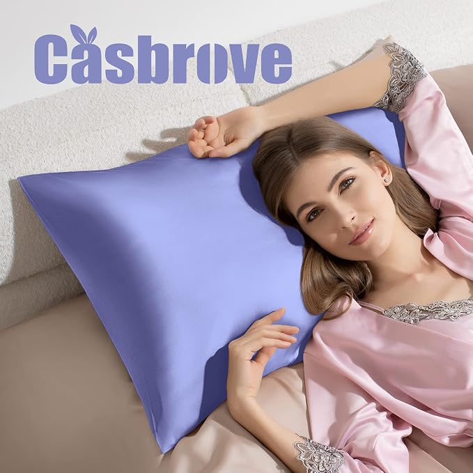 Silk Pillowcase for Hair and Skin Mulberry Silk Pillowcase Soft Breathable - Image 5