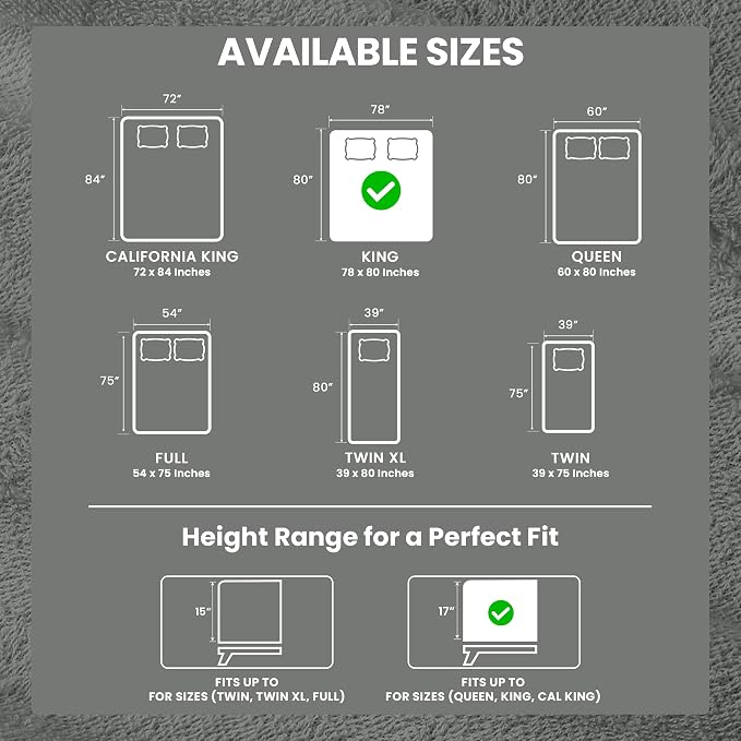 King Size Mattress Protector Waterproof, Premium 200 GSM Terry Mattress Cover - Image 3