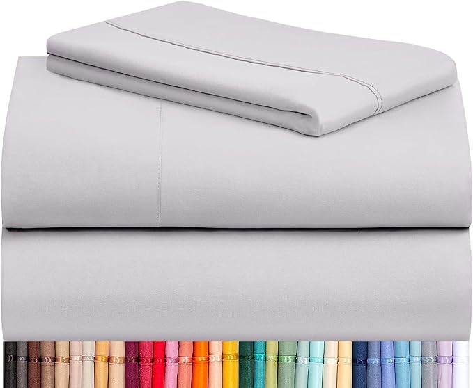 LuxClub 3 PC Twin XL Sheet Set, Deep Pockets Wrinkle Free Cooling Bed Sheets by LuxClub
