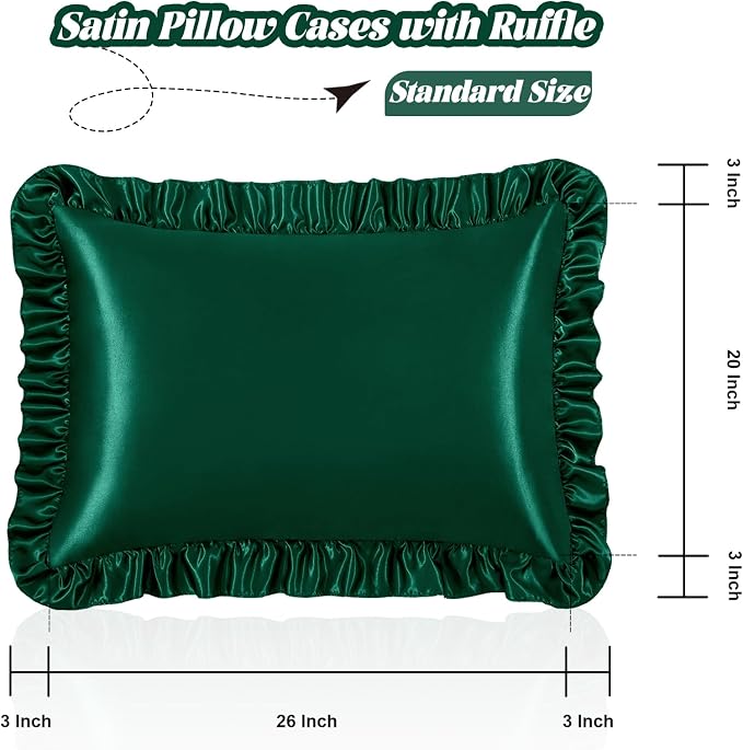 Homiest Ruffle Satin Pillowcase - Image 3