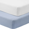 GUNTAIL Crib Sheets for Boys Girls, 100% Cotton Fitted Crib Sheet 2 Pack for by GUNTAIL