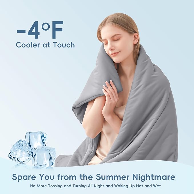 MASVIS Cooling Blankets for Hot Sleepers, Luxury Lightweight Cozy Soft Throw - Image 3