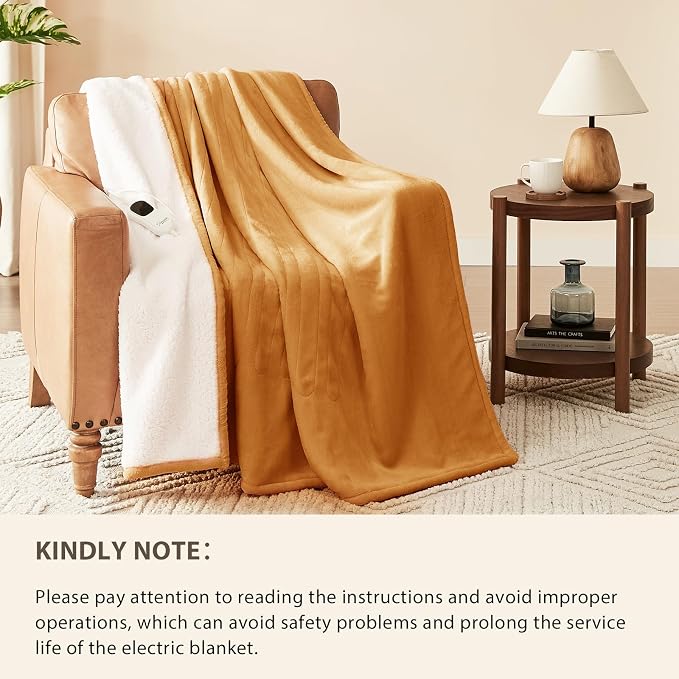 Homemate Electric Heated Blanket Twin Size - Image 6