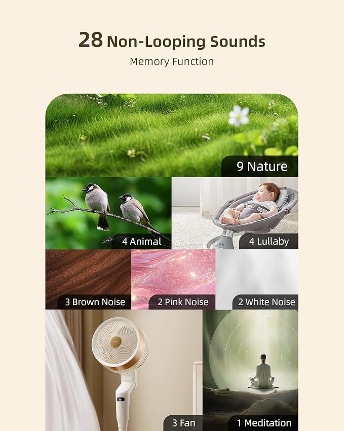 Sunset Scene White Noise Sound Machine, Wall Plug in White Noise Machine - Image 3