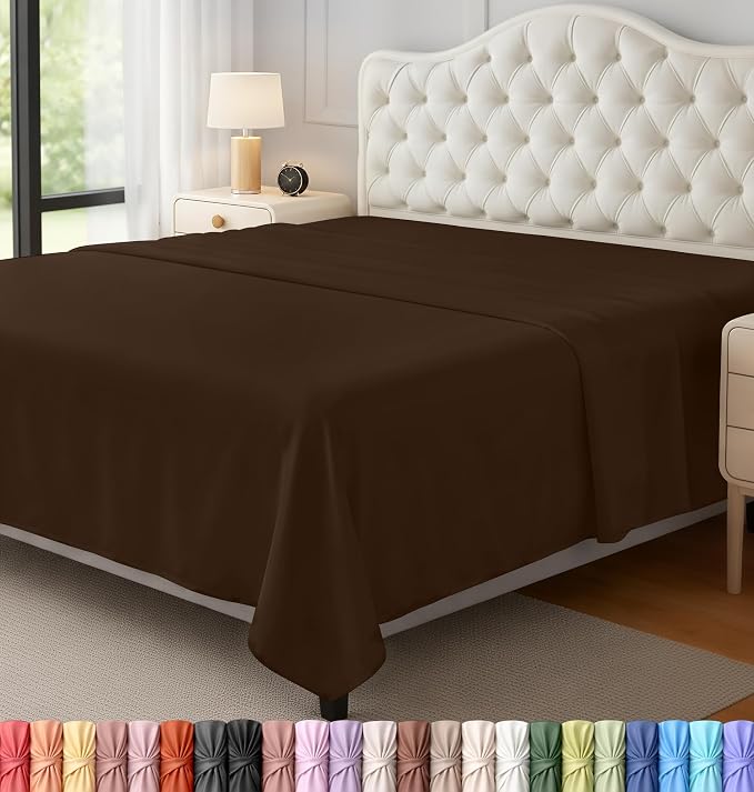 Utopia Bedding Flat Sheet by UTOPIABEDDING