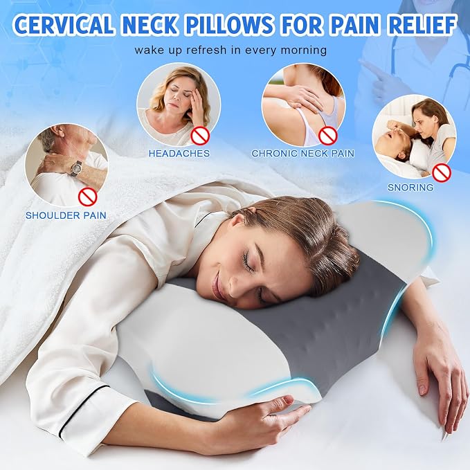 Cervical Neck Pillows with Memory Foam - Image 6
