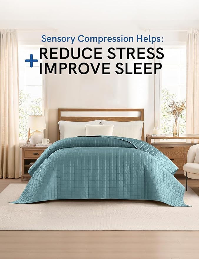 YnM Cooling Weighted Blanket for Adults, 15lbs Heavy Bed Throw for One Person - Image 3