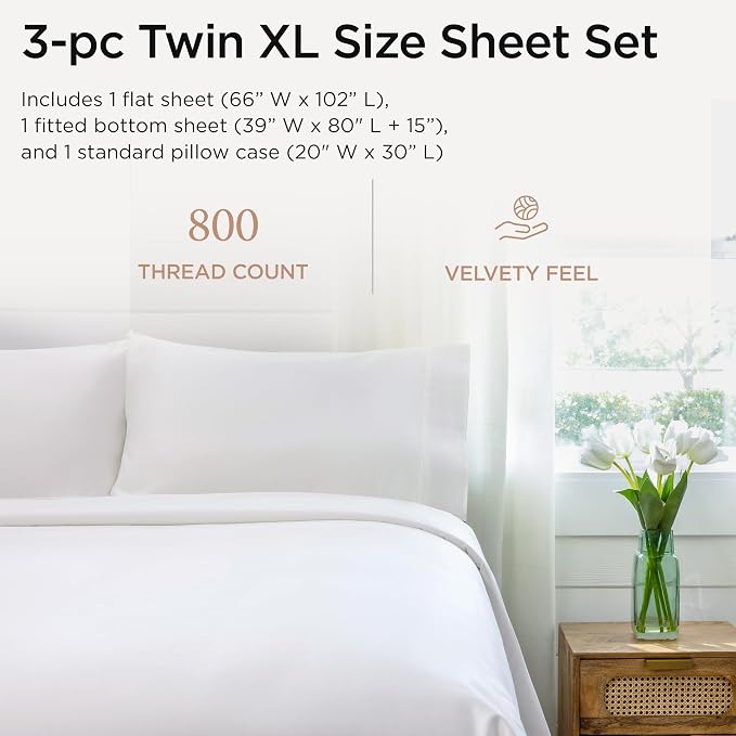 Threadmill Luxury 800 Thread Count 100% Cotton Sheets - Image 2