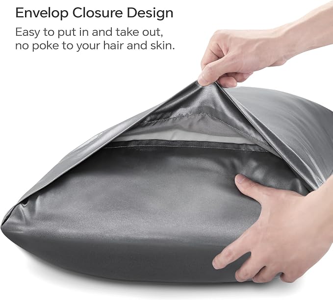 BEDELITE Satin Body Pillow Cover, Super Soft and Cooling Body Pillow Pillowcase - Image 4