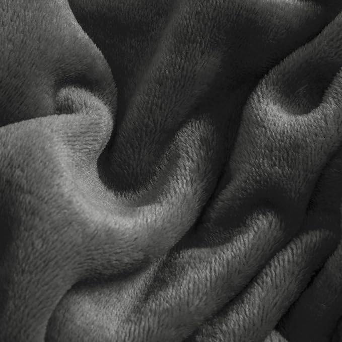 BEDELITE Flannel Sheets King Size Dark Grey - Image 5
