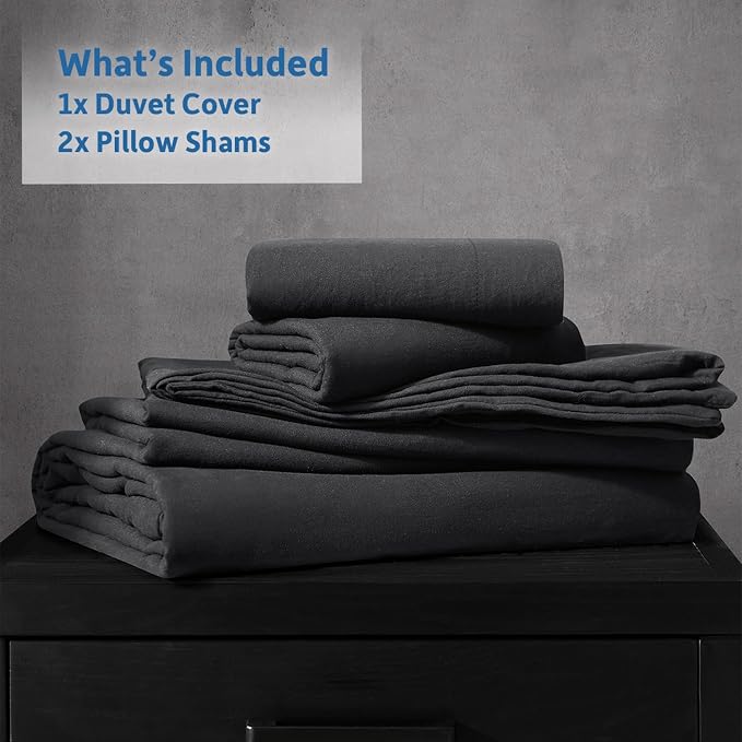 Nestl Black Duvet Cover Queen Size - Image 9