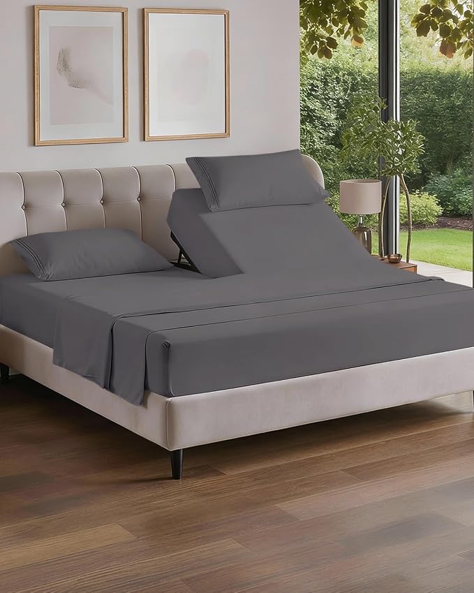 Flex Top Split Head King 4 Piece Sheet Set by CGKUnlimited