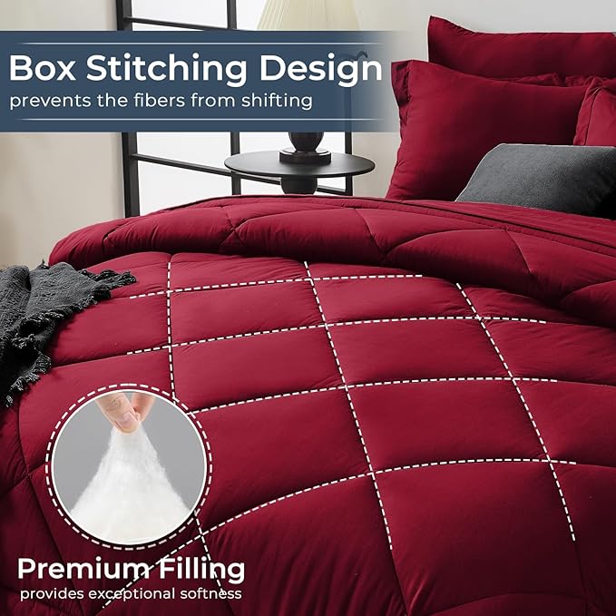 HEVUMYI Red Queen Comforter Set - Image 4