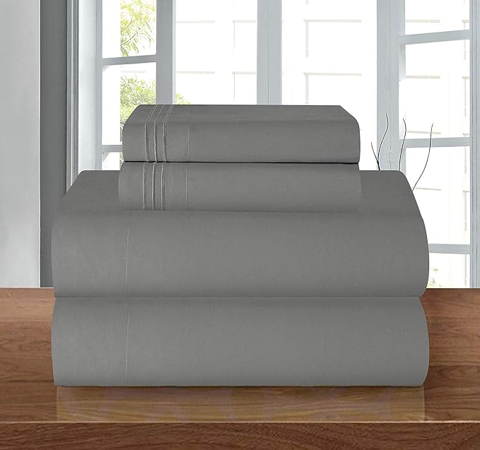 Elegant Comfort Luxury 1500 Premium Hotel Quality Microfiber 4-Piece Sheet Set - Image 2