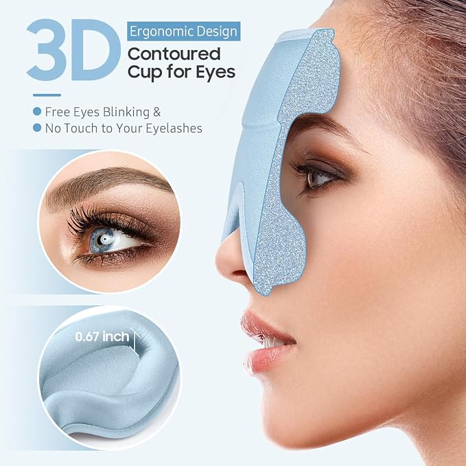 BeHoomi Sleep Mask, Premium Eye Mask - Image 3