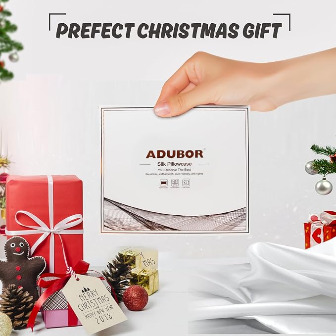 Adubor Silk Pillow Case 2 Pack for Hair and Skin - Image 7