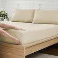 Twin Fitted Sheet Only with Full Elastic & Built in Corner Sheet Straps to by SweetHomeCollection