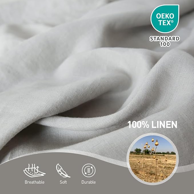 Simple&Opulence French Linen Flat Sheet - Image 2
