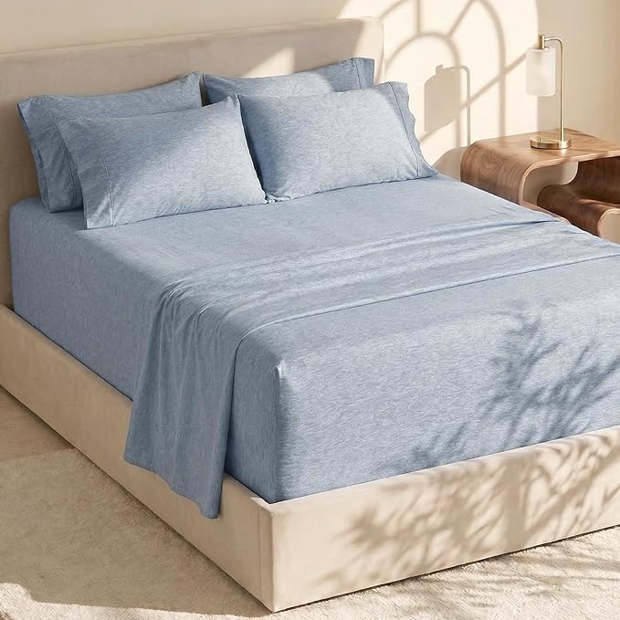 Hearth & Harbor Bed Sheets, Luxury Soft 6 Piece Bed Sheet Set Extra Deep Pocket by HearthHarbor
