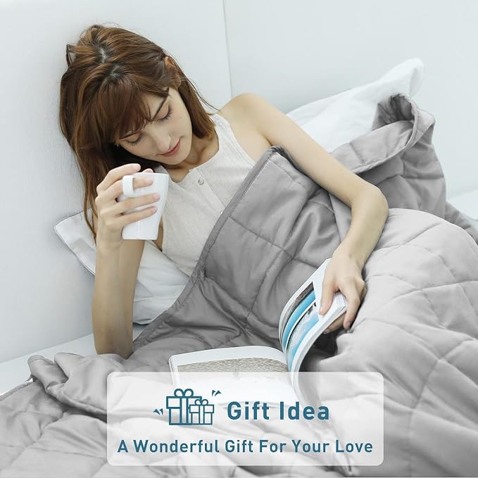Weighted Idea Weighted Blanket for Adults Cooling Breathable Heavy Blanket - Image 3