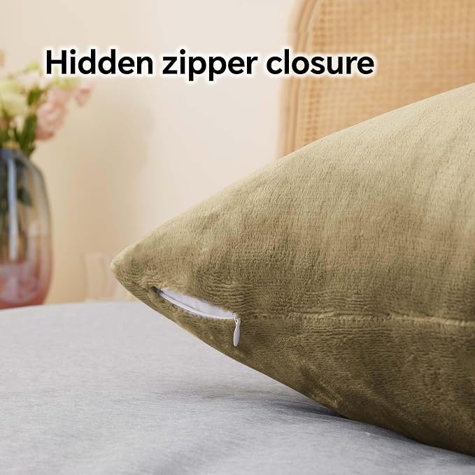 BEDELITE Flannel King Size Pillow Cases Set of 2, Super Soft Fleece Pillowcases - Image 6