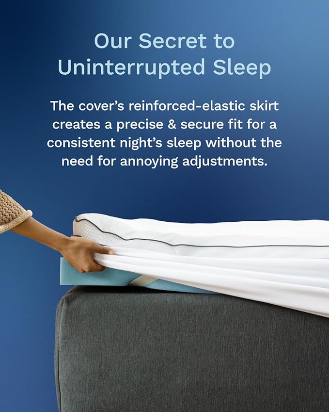 ViscoSoft 4 Inch Pillow Top Memory Foam Mattress Topper Full - Image 6