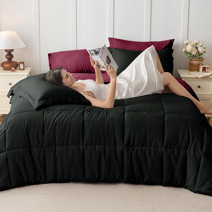 JOLLYVOGUE California King Comforter Set, Ultra-Soft Bed in a Bag Cal King Size - Image 7