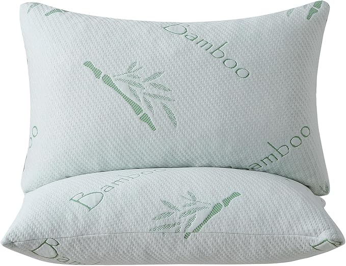 Memory Foam Pillows Queen Size set of 2, Shredded Memory Foam Bed Pillow - Image 7