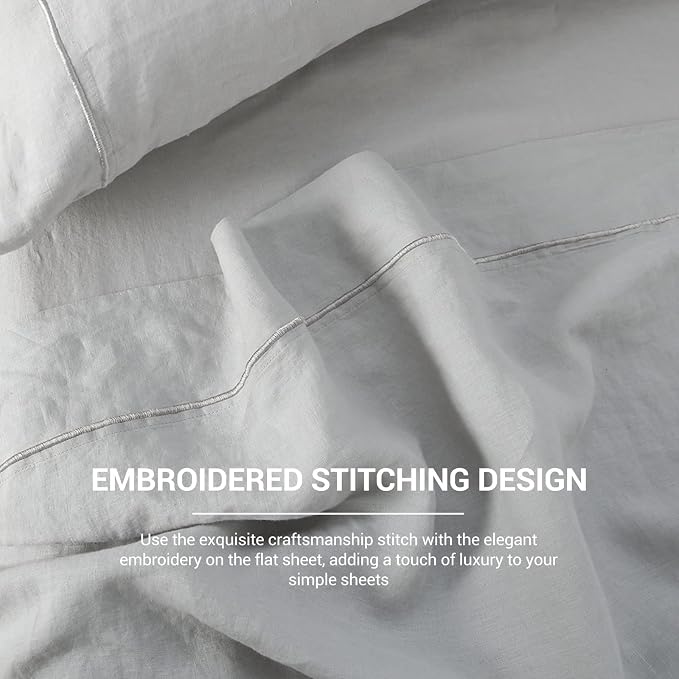 Simple&Opulence French Linen Flat Sheet - Image 5
