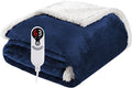 Electric Heated Blanket Throw Size 50"x60", Soft Flannel by Soypipo