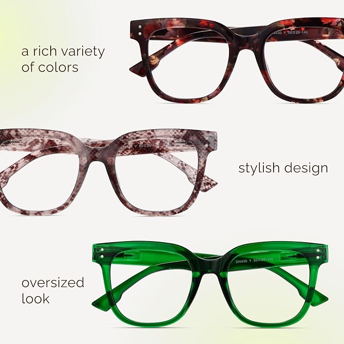 miyya Blue Light Glasses for Women & Men – Oversized UV & Blue Light Blocker - Image 8