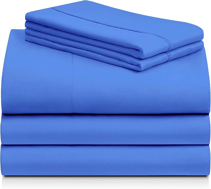 LuxClub 5 PC Sheet Set Bed Sheets Deep Pockets 16" Eco Friendly Wrinkle Free - Image 8