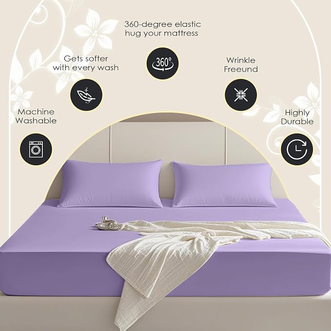 FreshCulture Twin XL Fitted Sheet Only – Premium Hotel-Quality Fitted Sheet - Image 4