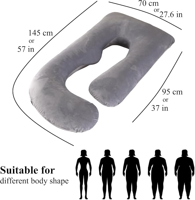 ALLOPERA Pregnancy Pillow, Full Body Maternity Pillow 57 inch, - Image 8
