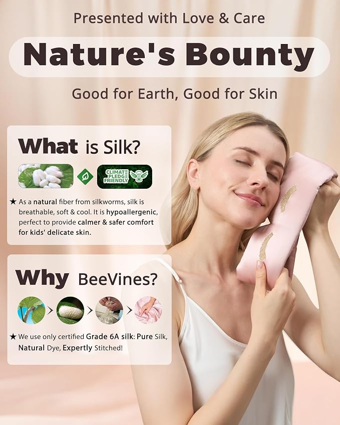 BeeVines Pure Silk 3D Sleep Mask - Image 6