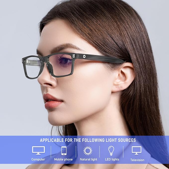 ANYLUV Blue Light Glasses Men Woman, Eye Strain Relief Eye Protection - Image 2