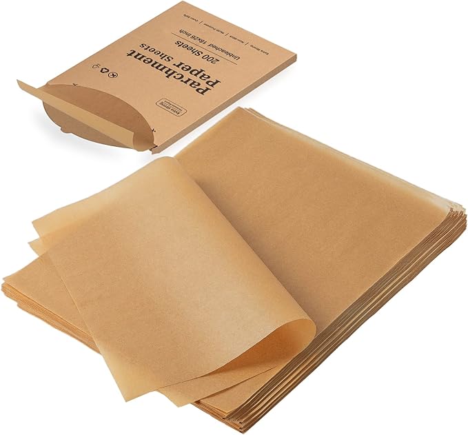 Katbite 200Pcs 18x26 inches Parchment Paper Sheets, Heavy Duty Unbleached by katbite