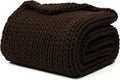 YnM Cotton Weighted Blanket, Handmade Chunky Knitted Design, Soft and Cozy by YNM