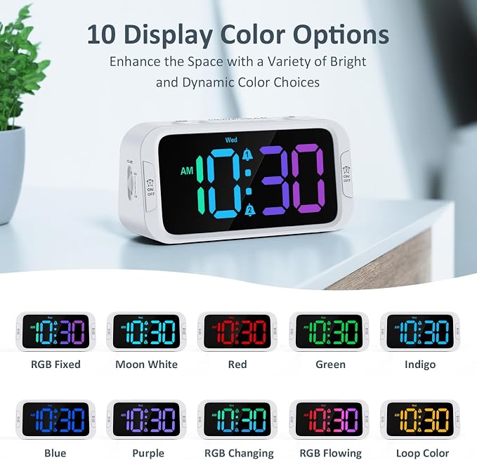 Odokee Dual Colorful Alarm Clock - Image 2