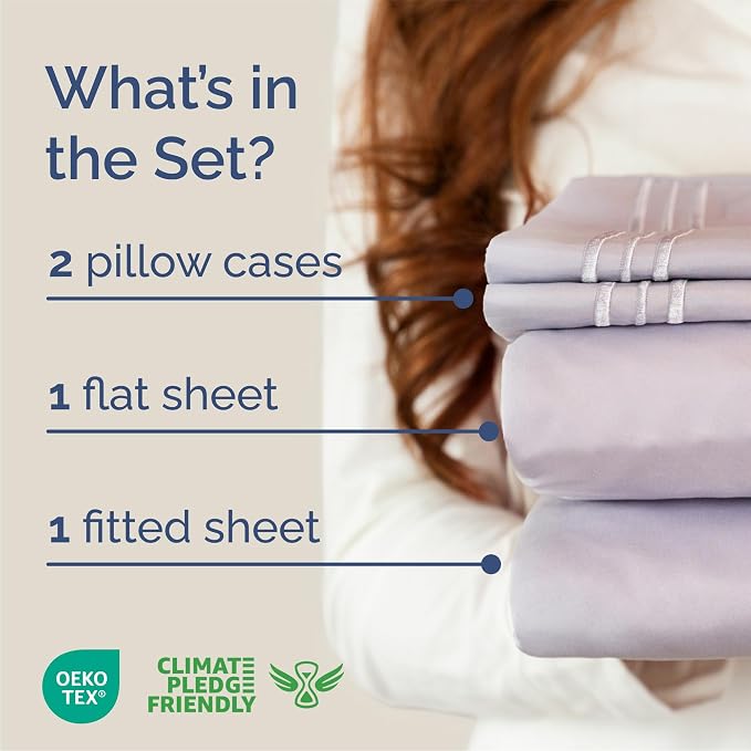 Queen Size 4 Piece Sheet Set - Image 2
