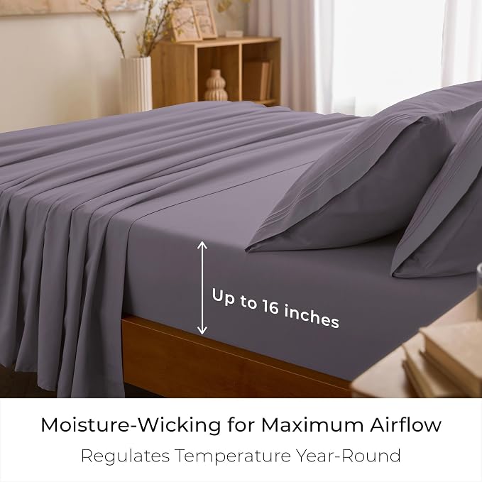 Mellanni California King Sheets Set - Image 4