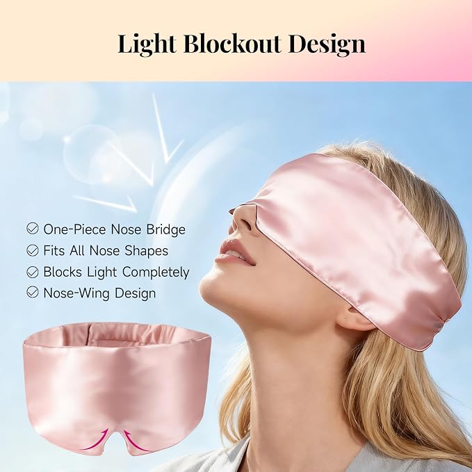 Silk Sleep Mask – 100% Mulberry Silk Eye Mask - Image 4
