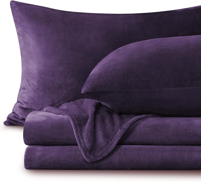BEDELITE Flannel Sheets Full Size Purple by BEDELITE