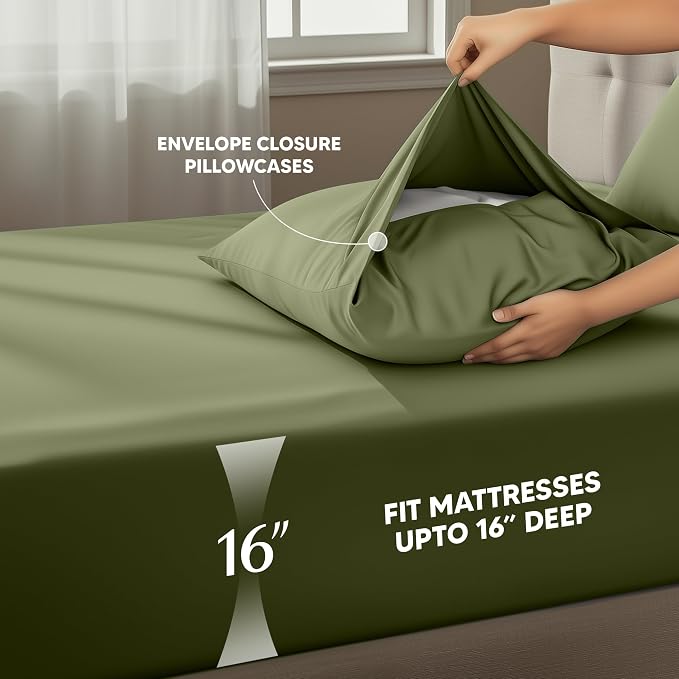 Utopia Bedding Full Size Sheet Set – 4 Piece Bed Sheets, Soft and Breathable - Image 4
