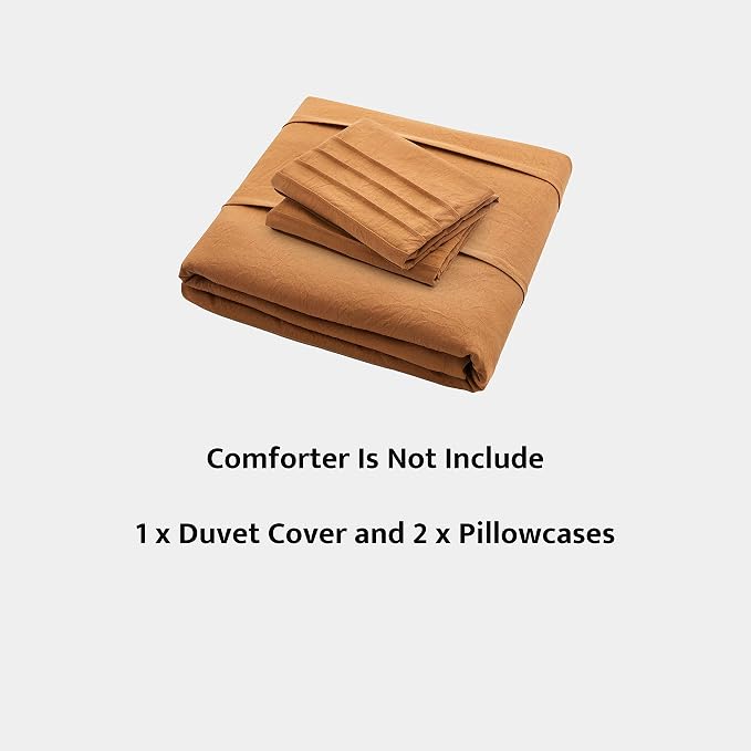 Oli Anderson Pumpkin Brown Duvet Cover Queen Size - Image 7