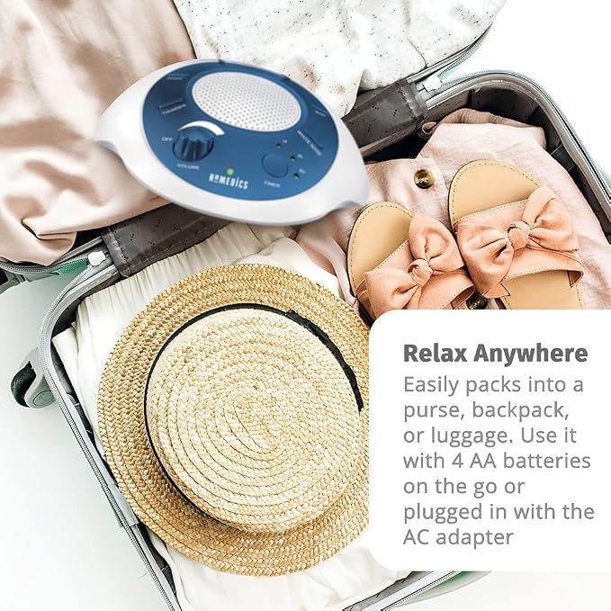 Homedics SoundSleep White Noise Sound Machine, Small Travel Sound Machine - Image 7