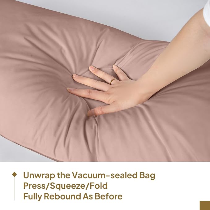 Goose Down Body Pillows for Adults, Large Body Pillow for Side Sleeper - Image 8